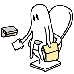 [LINEスタンプ] あしあるおばけ