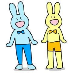 [LINEスタンプ] みんな大好き！ぱんつうさぎ