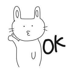 [LINEスタンプ] ゆるいうさぎの使いやすいやつ