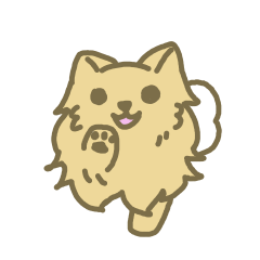 [LINEスタンプ] ポメラニアン コロン