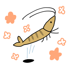 [LINEスタンプ] ミナミヌマエビの日常の画像（メイン）