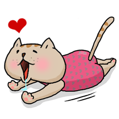 [LINEスタンプ] ぽちゃ猫さんたの日常
