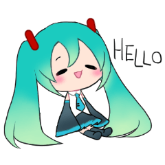 [LINEスタンプ] ゆるふわ初音ミク