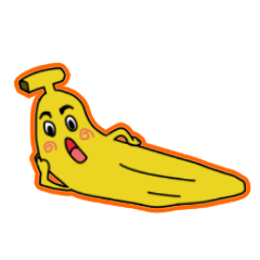 [LINEスタンプ] おきらくバナナさん