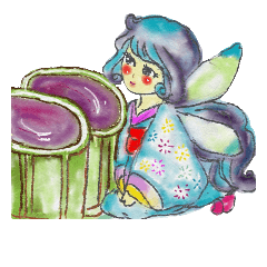 [LINEスタンプ] 和菓子の妖精さん
