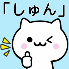 [LINEスタンプ] 【しゅん】が使うねこ