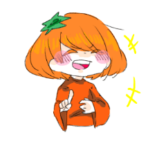 [LINEスタンプ] みかんと愉快な仲間たち♪