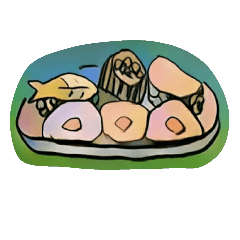 [LINEスタンプ] ユニークな食べ物の絵