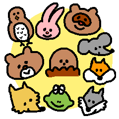 [LINEスタンプ] 森に住む動物たちの日常