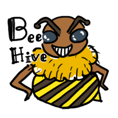 [LINEスタンプ] ダーツチームBeeHiveのBEE＆メンバー