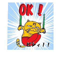 [LINEスタンプ] 体操ねこ