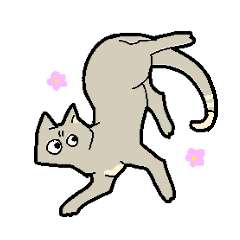 [LINEスタンプ] 眉間にしわが寄った猫