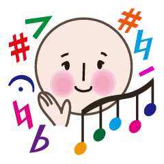 [LINEスタンプ] 音楽系のひとこと顔文字スタンプ！