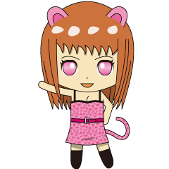 [LINEスタンプ] ピンクチーター