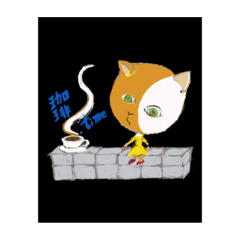 [LINEスタンプ] ねこのようなおんなのこ！