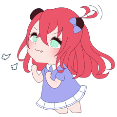 [LINEスタンプ] パンダ娘