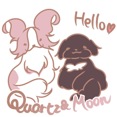 [LINEスタンプ] Quartz ＆ Moon