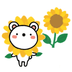 [LINEスタンプ] 白くまちゃん4 夏 Ver.の画像（メイン）