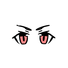 [LINEスタンプ] 顔の目の画像（メイン）