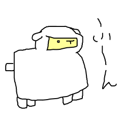 [LINEスタンプ] 普通の羊