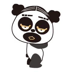 [LINEスタンプ] 動くよDeprive-Pandaの極上お騒がせ中の画像（メイン）