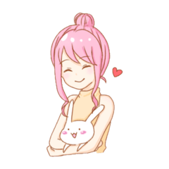 [LINEスタンプ] うさぎとみみちゃんの画像（メイン）