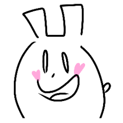 [LINEスタンプ] rabbit mascotの画像（メイン）