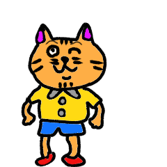 [LINEスタンプ] かわいい猫と猫人間