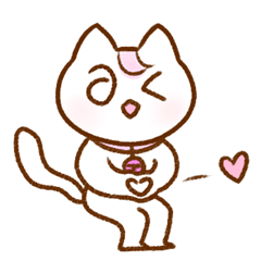[LINEスタンプ] 赤ちゃん猫 チェリミュウ (韓国語)の画像（メイン）