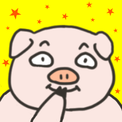 [LINEスタンプ] やわらか豚のキヨトンの画像（メイン）