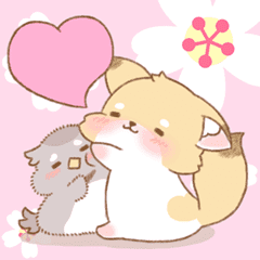 [LINEスタンプ] 愛らしいディンゴとフクロウの画像（メイン）