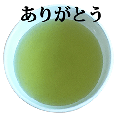 [LINEスタンプ] 緑茶 と 言葉の画像（メイン）
